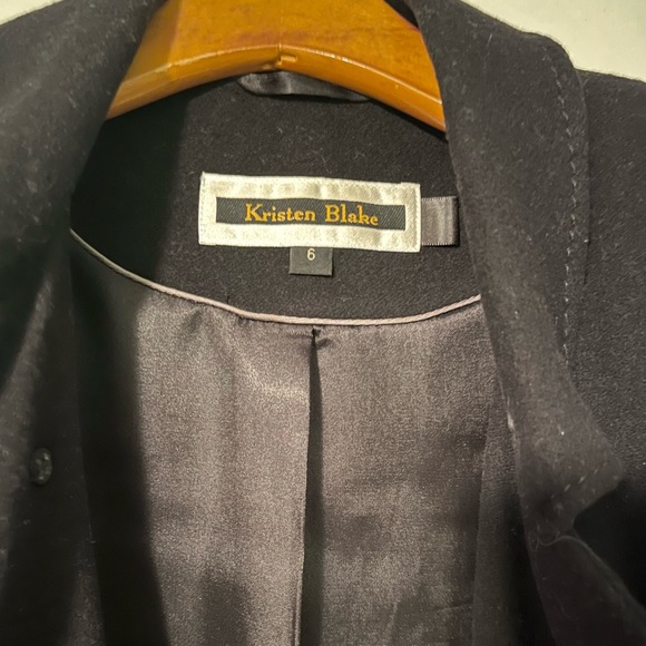 Kristen Blake Wool & Cashmere Knee-Length Peacoat - Picture 3 of 4